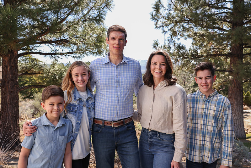Sam and Amy Brown with their children